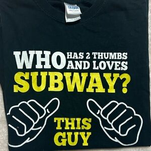 Gildan Black and Yellow Graphic Men's Tee